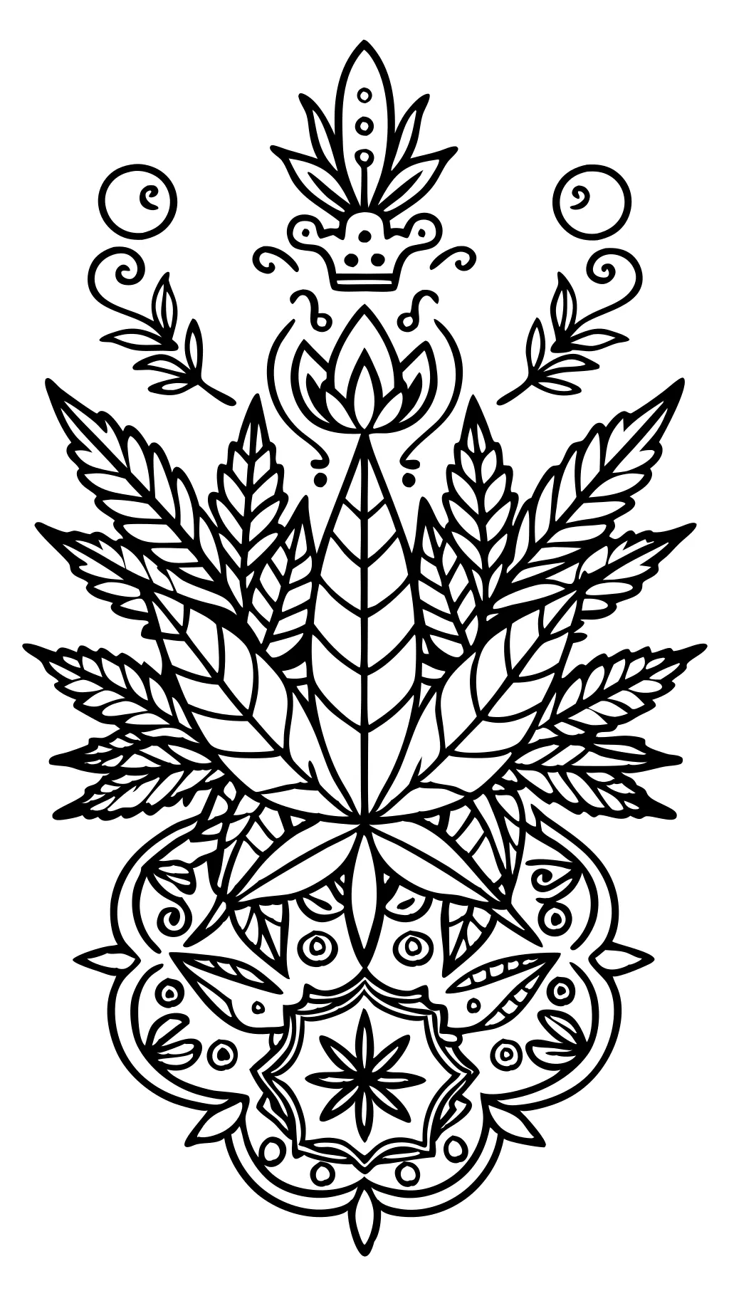 adult coloring pages weed